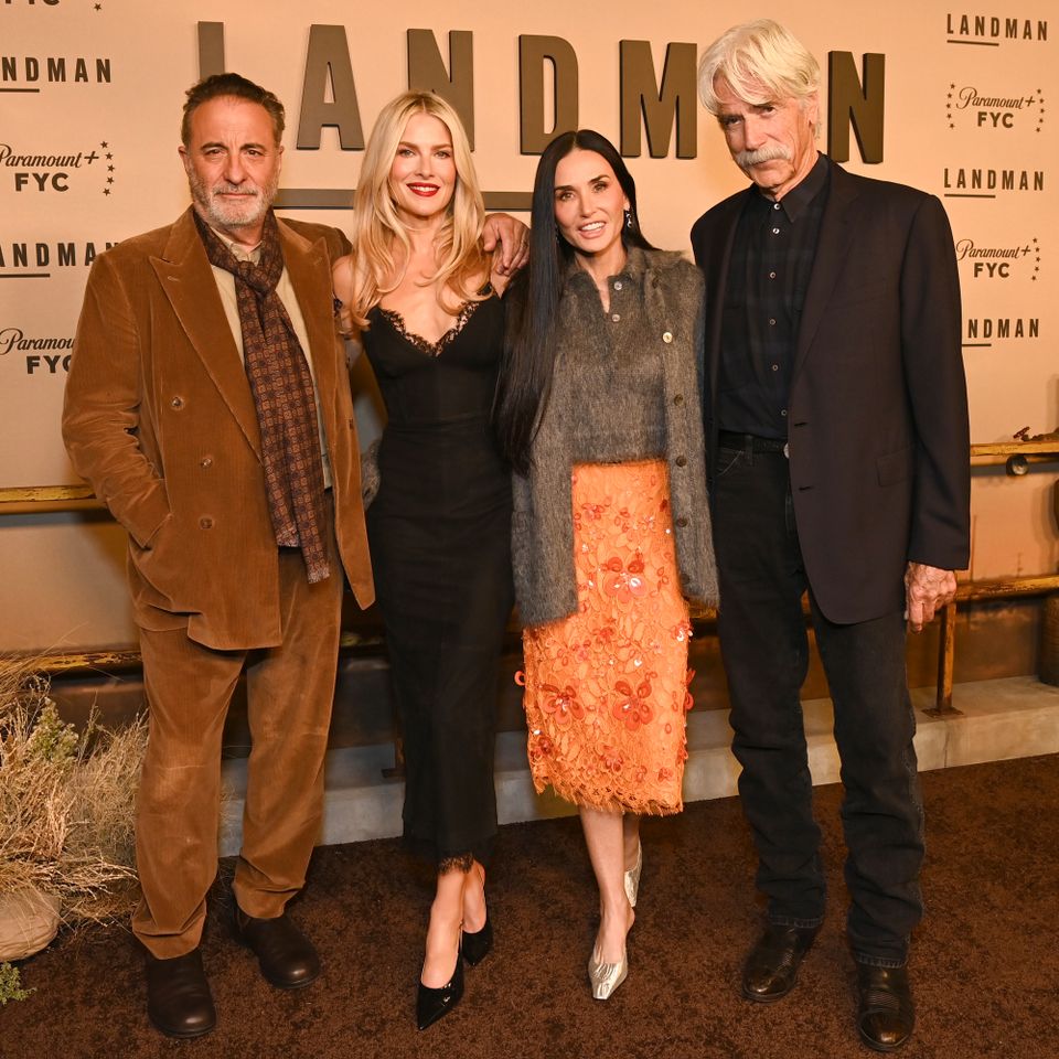 Andy Garcia, Ali Larter, Demi Moore and Sam Elliott Andy Garcia with Ali Larter, Demi Moore and Sam Elliott at the 'Landman' FYC event in Los Angeles on Dec. 13, 2025Credit: Jon Kopaloff/Getty