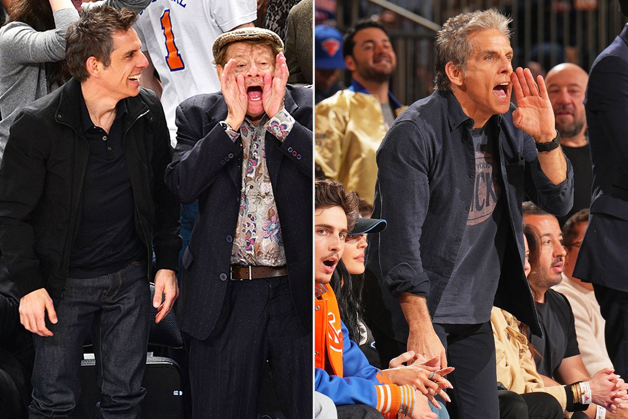 Ben Stiller and Jerry Stiller New York Knicks game Ben Stiller and Jerry StillerCredit: James Devaney/WireImage; Jesse D. GarrabrantNBAE via Getty