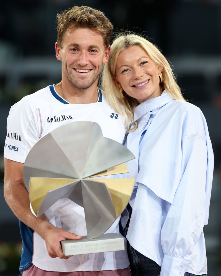 Casper Ruud and Maria GalliganiCredit: Clive Brunskill/Getty