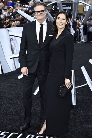 Colin Firth (left) and Eleonora Perboni (right) during the 'Disclosure Day' premiere on June 4.Credit: Gareth Cattermole/Getty