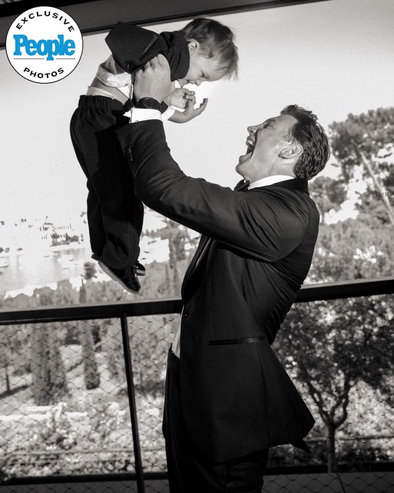 Giannina Gibelli and Blake Horstmann Marry in Magical Destination Wedding in Croatia with Son, 2, as Ring Bearer Blake Horstmann and son HeathCredit: Avery Hericks