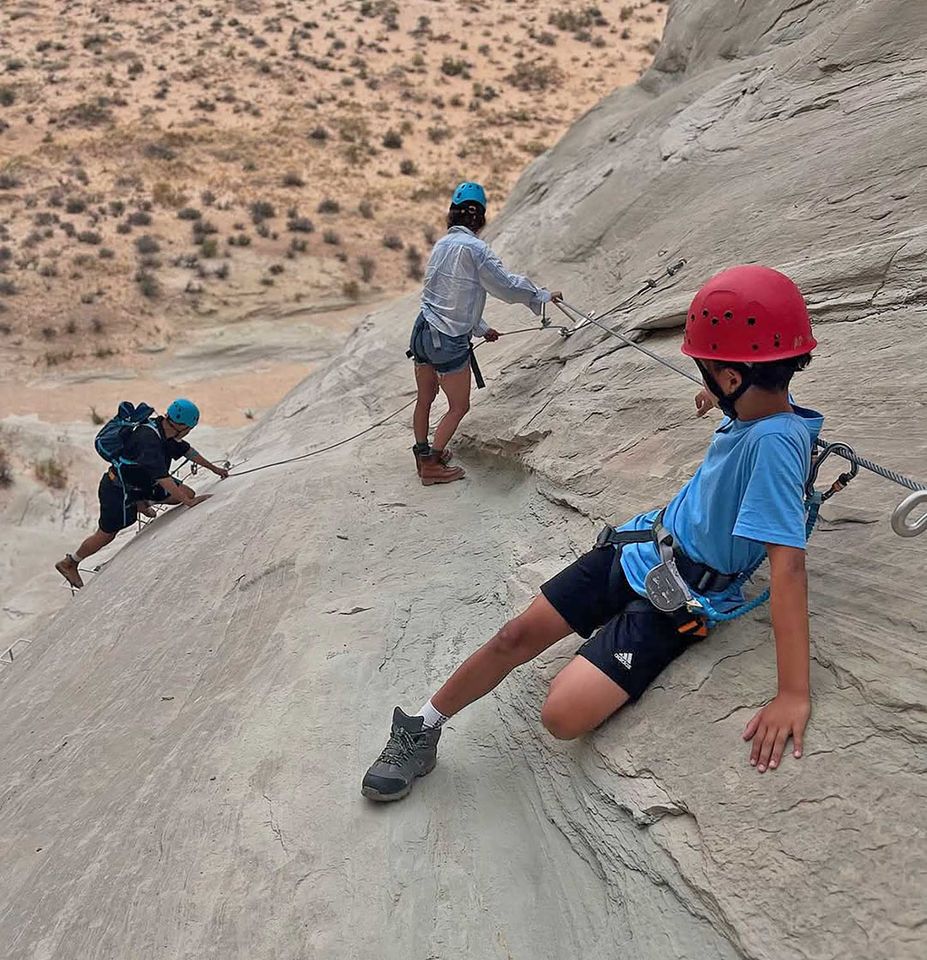 Halle Berry and kids rock climbing HAlle Berry and her kids rock climbing.Credit: Halle Berry/Instagram