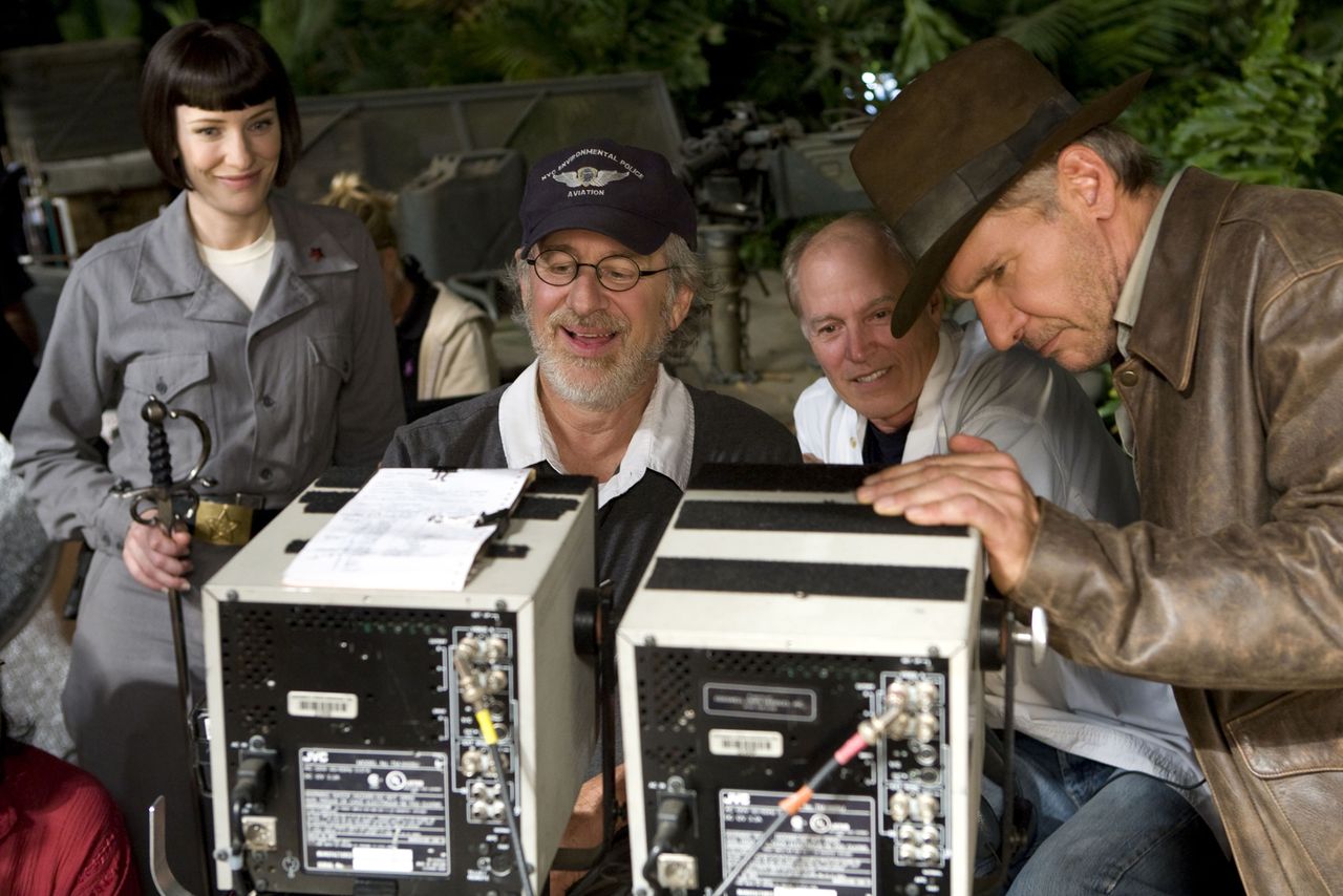 From left: Cate Blanchett, Steven Spielberg and Harrison Ford in 'Indiana Jones and the Kingdom Of The Crystal Skull'Credit: Lucasfilm/Paramount Pictures/Kobal/Shutterstock