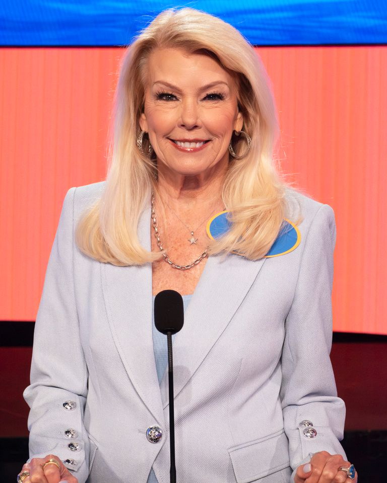 Judy Trammell on 'Family Feud' on Aug. 14, 2025.Credit: Wilford Harewood/Disney via Getty