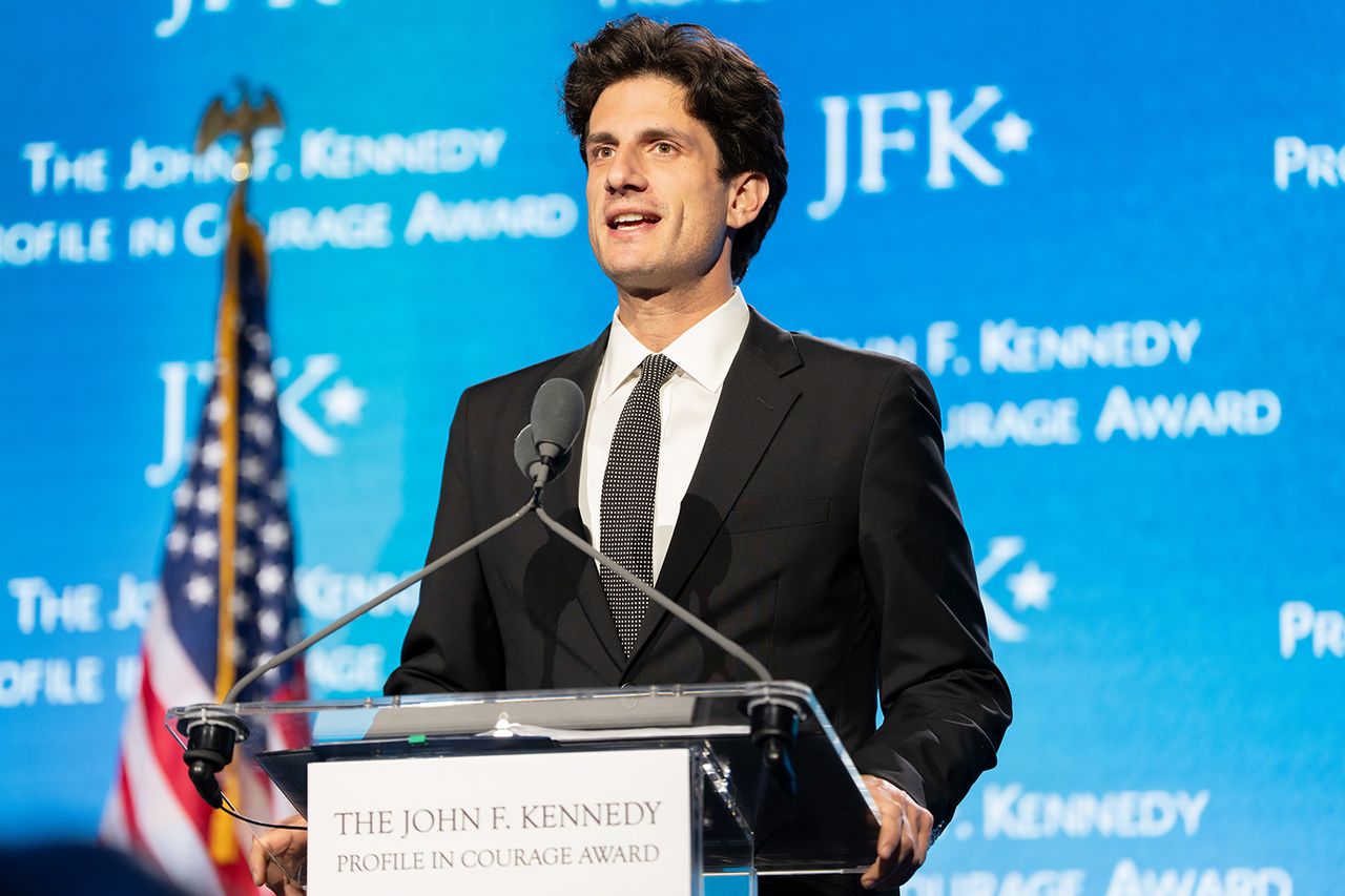 Jack Schlossberg in Boston in May 31, 2026.Credit: Mel Musto/Bloomberg via Getty
