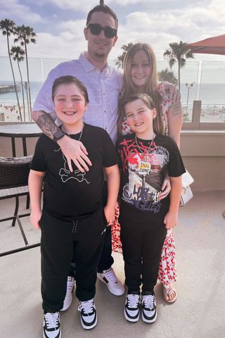 James Dilon Wilks with his familyCredit: James Dilon Wilks/@adadthatbeatdeath