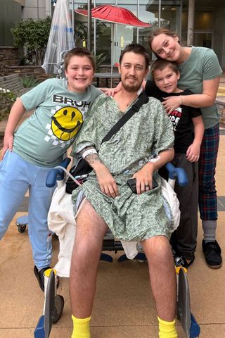 James Dilon Wilks with his familyCredit: James Dilon Wilks/@adadthatbeatdeath