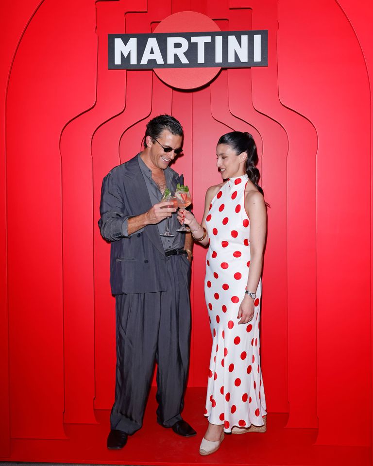Jonathan Bailey celebrates his debut as The Martini Man alongside high-profile guests including Maura MiliaCredit: Dave Benett/Getty