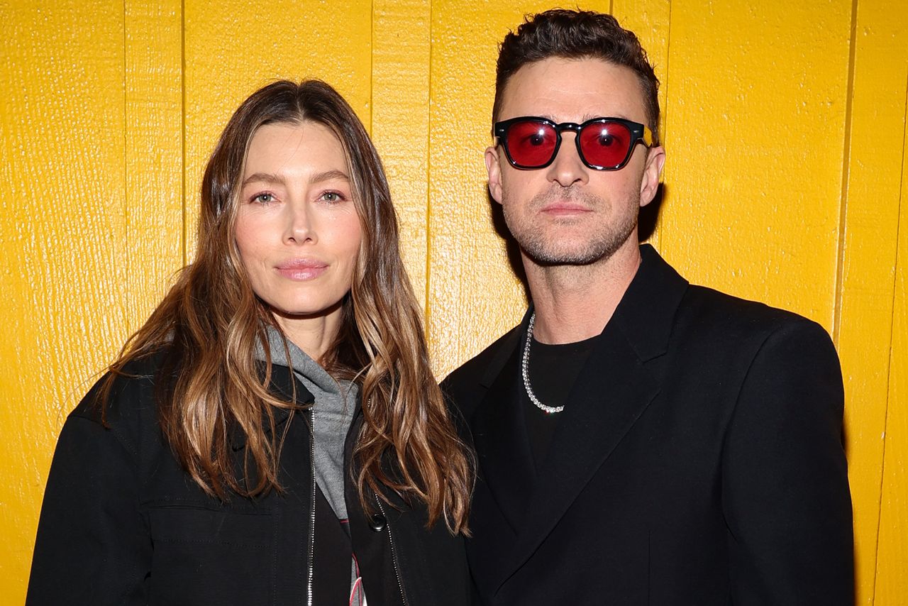 Jessica Biel and Justin Timberlake at his 'EVERYTHING I THOUGHT IT WAS' album party in March 2024Credit: Jerritt Clark/Getty