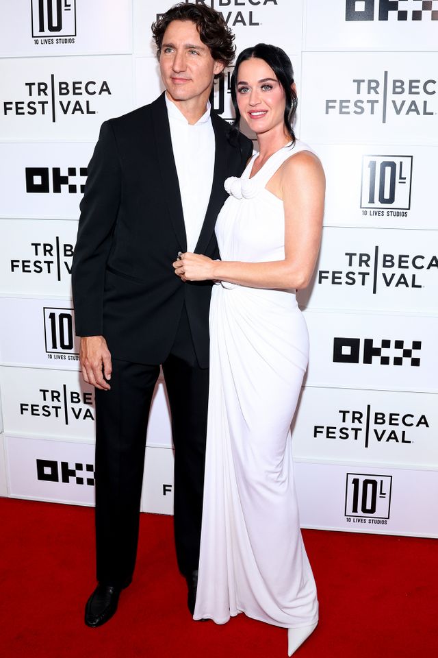 Justin Trudeau and Katy Perry at the Tribeca Festival's World Premiere of 