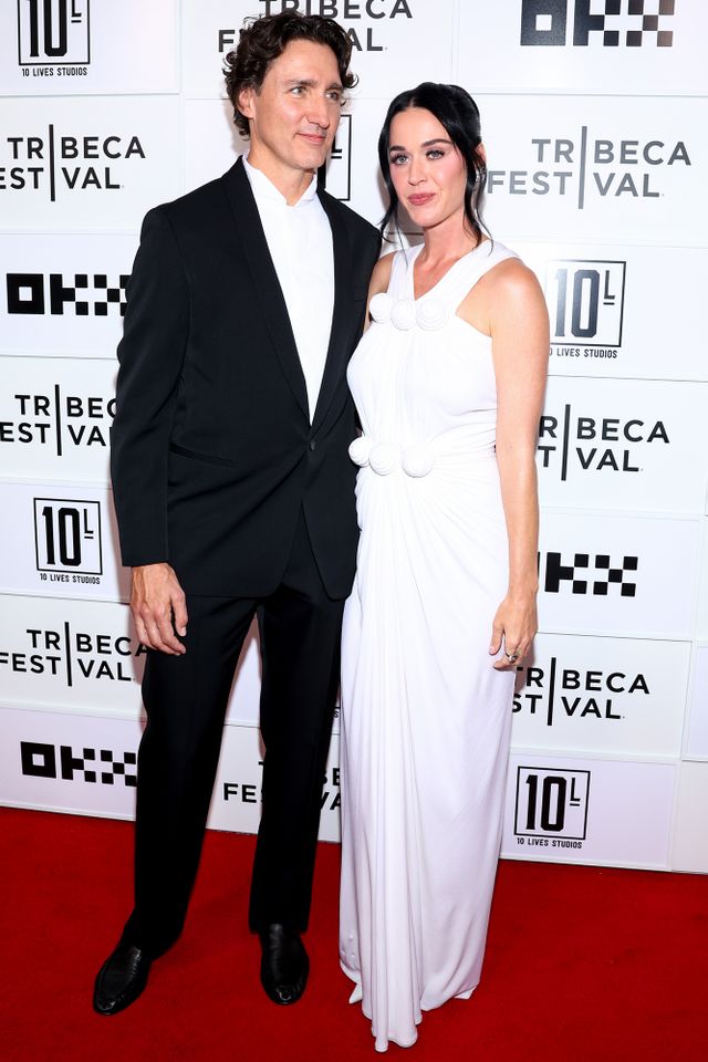 Justin Trudeau and Katy Perry at the Tribeca Festival's World Premiere of 