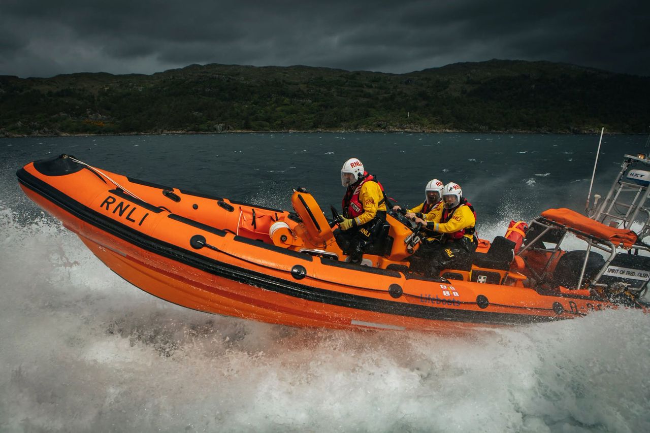 Teen, 15, saves 2 men who fell from inflatable toy boat at Sea RNLI LifeboatCredit: Kyle Lifeboat RNLI/facebook