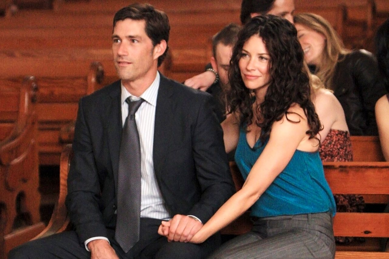 Matthew Fox and Evangeline Lilly in 'Lost.'Credit: Mario Perez/Disney General Entertainment Content via Getty