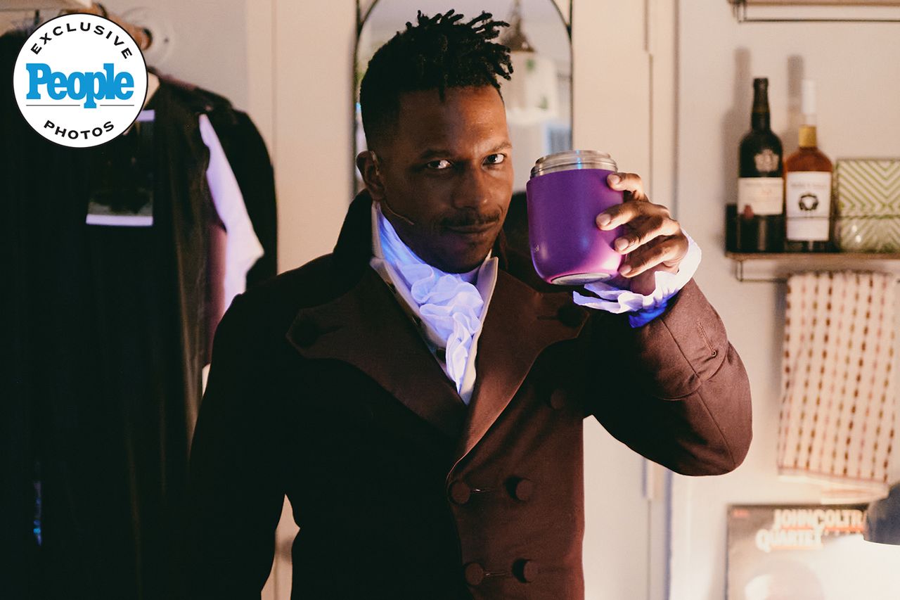 Leslie Odom, Jr., backstage at 'Hamilton' on BroadwayCredit: Jenny Anderson