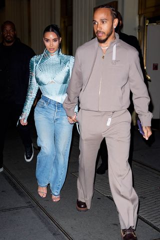 Kim Kardashian and Lewis Hamilton leaving Broadway's 'The Fear of 13' in May 2026Credit: ASPN / BACKGRID
