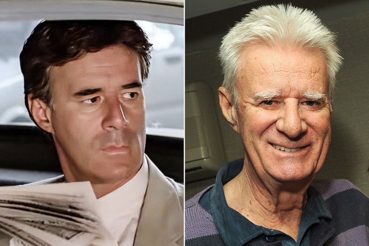 Lyman Ward as Tom Bueller in 'Ferris Bueller's Day Off'; Lyman Ward in Parsippany, New Jersey in 2019Credit: Paramount Distribution / Everett Collection; Bobby Bank/Getty