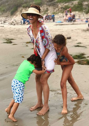 Halle Berry with her kids Maceo-Robert Martinez and Nahla Ariela Aubry Halle Berry and her kids at the beach.Credit: Halle Berry/Instagram