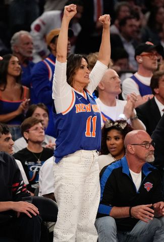 Mariska Hargitay and Christopher Meloni on June 8Credit: AP Photo/Ross D. Franklin