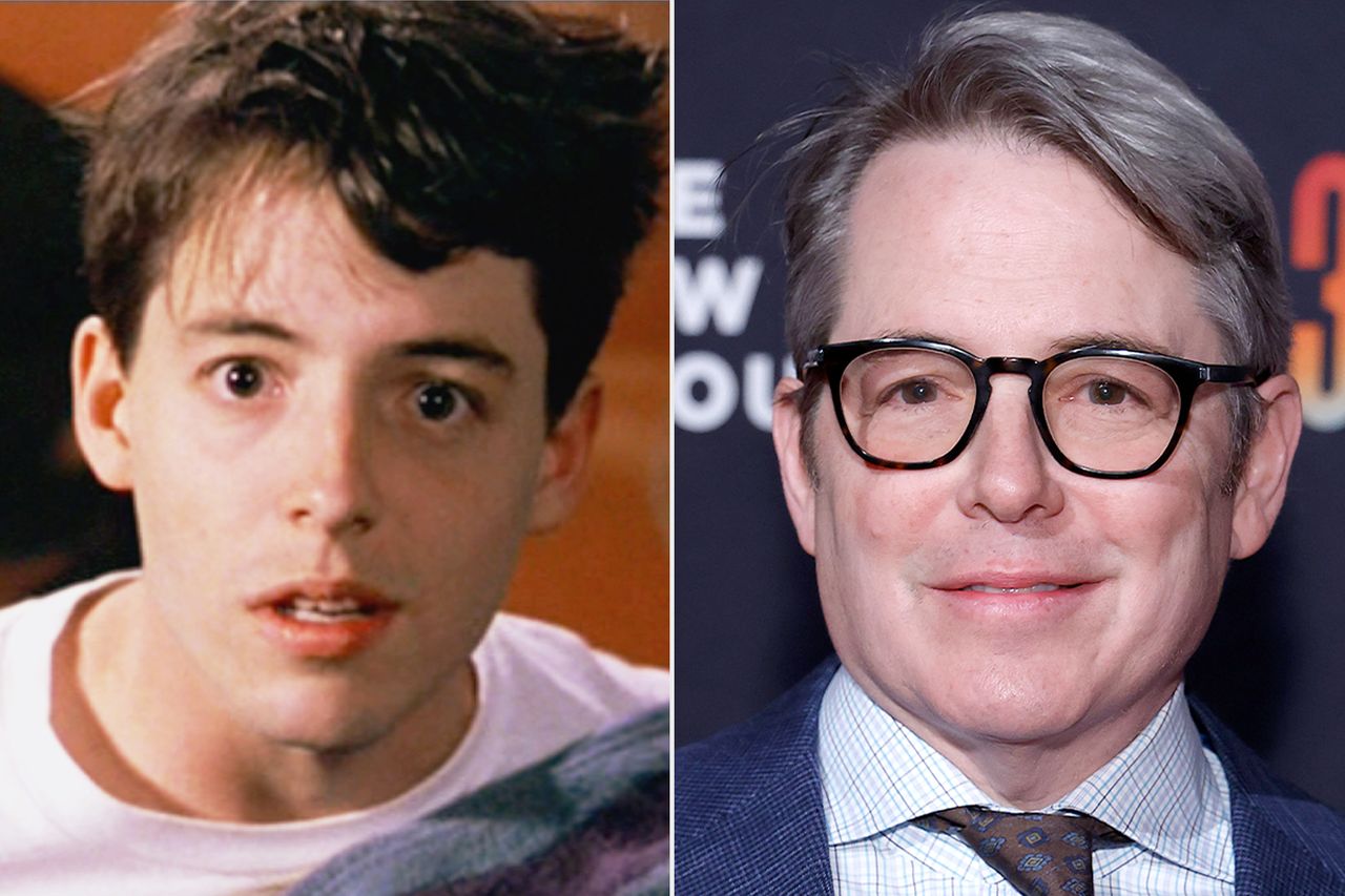 Matthew Broderick as Ferris Bueller in 'Ferris Bueller's Day Off'; Matthew Broderick in New York in 2025Credit: CBS via Getty; John Lamparski/Getty