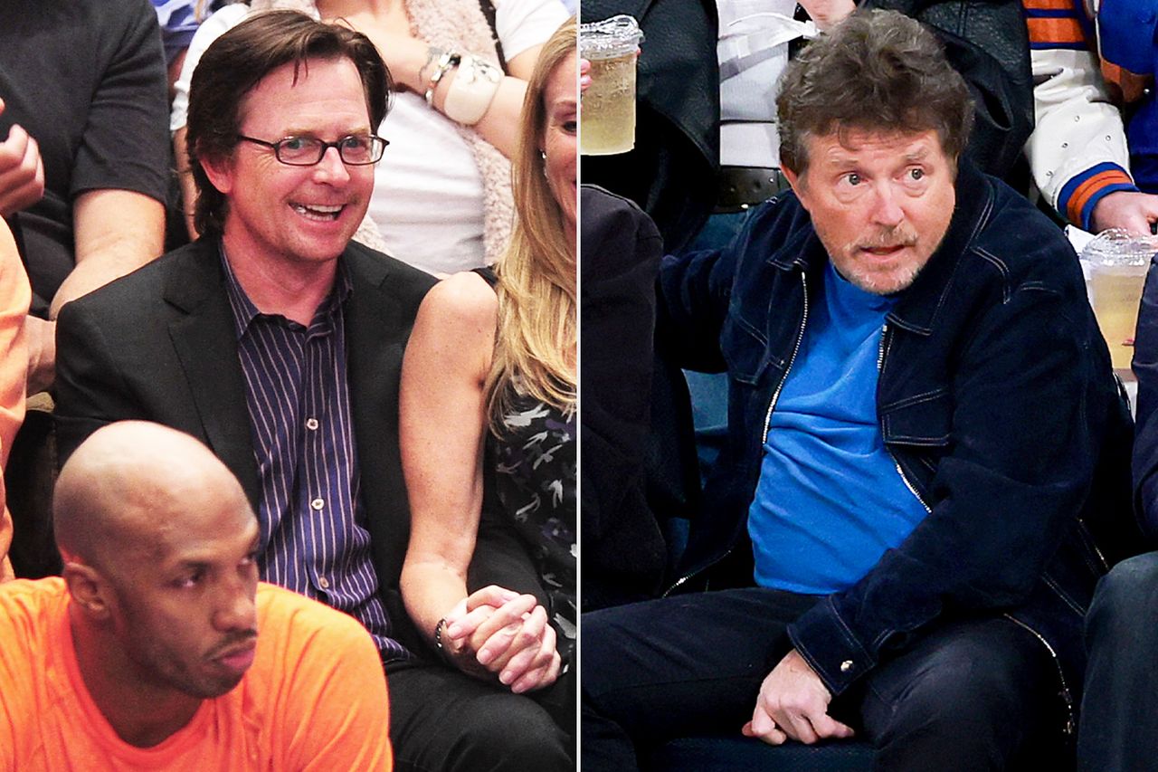 Michael J. Fox New York Knicks game Michael J. FoxCredit: James Devaney/FilmMagic; Sarah Stier/Getty