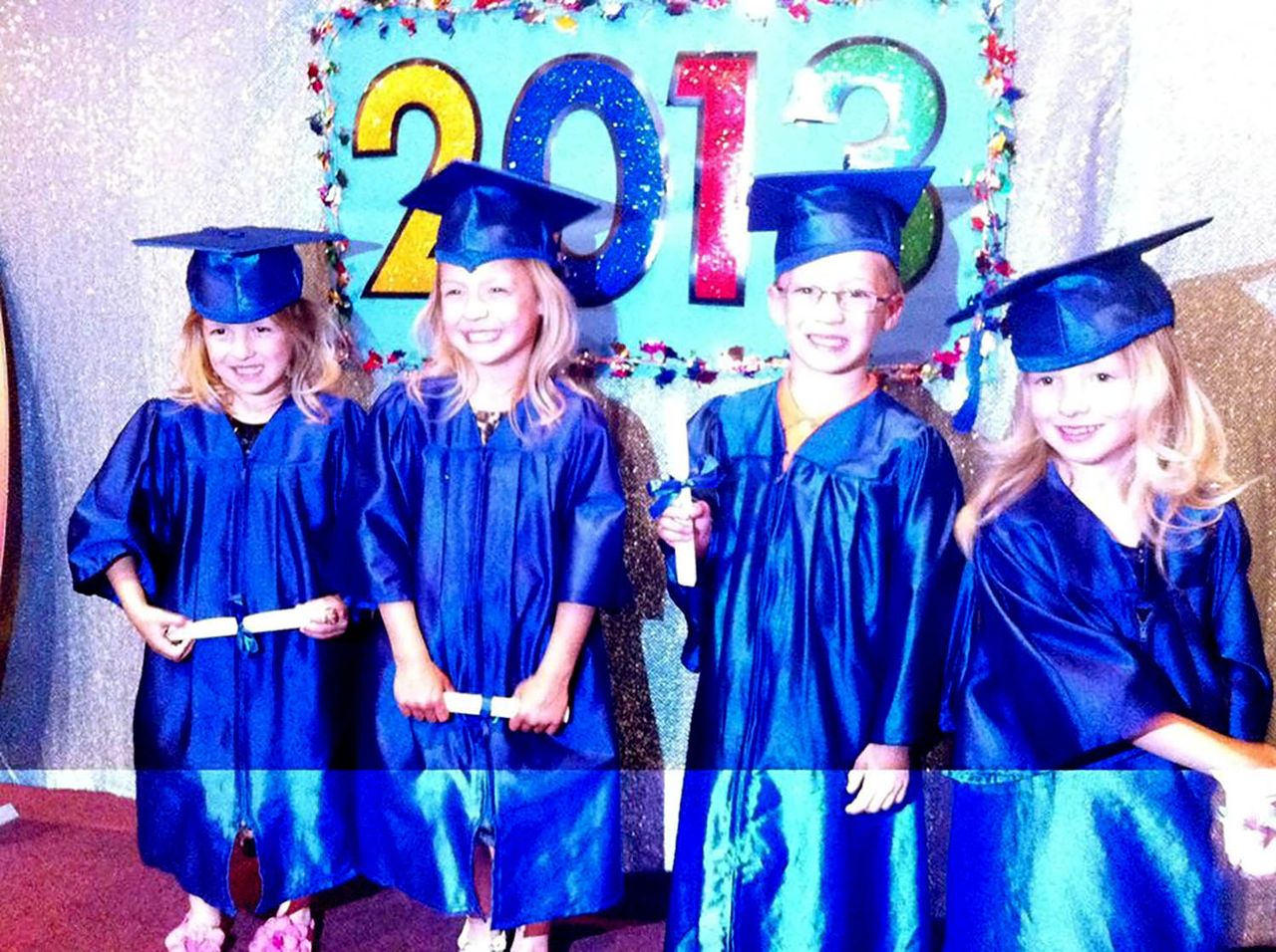 The Michaels quadruplets, circa 2013Credit: the Michaels Family