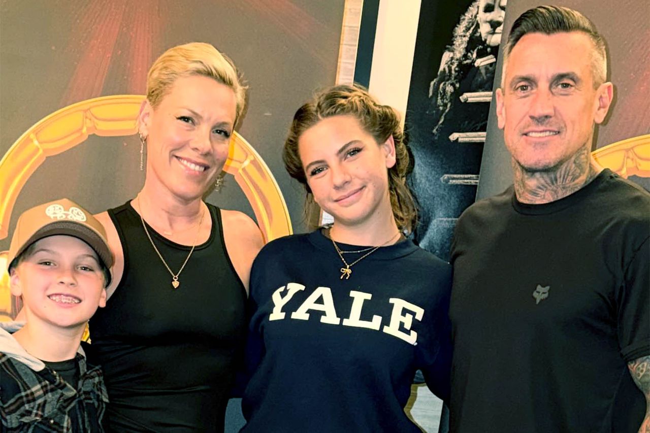 Pink and Carey Hart with their kids, Jameson and WillowCredit: Pink/Instagram