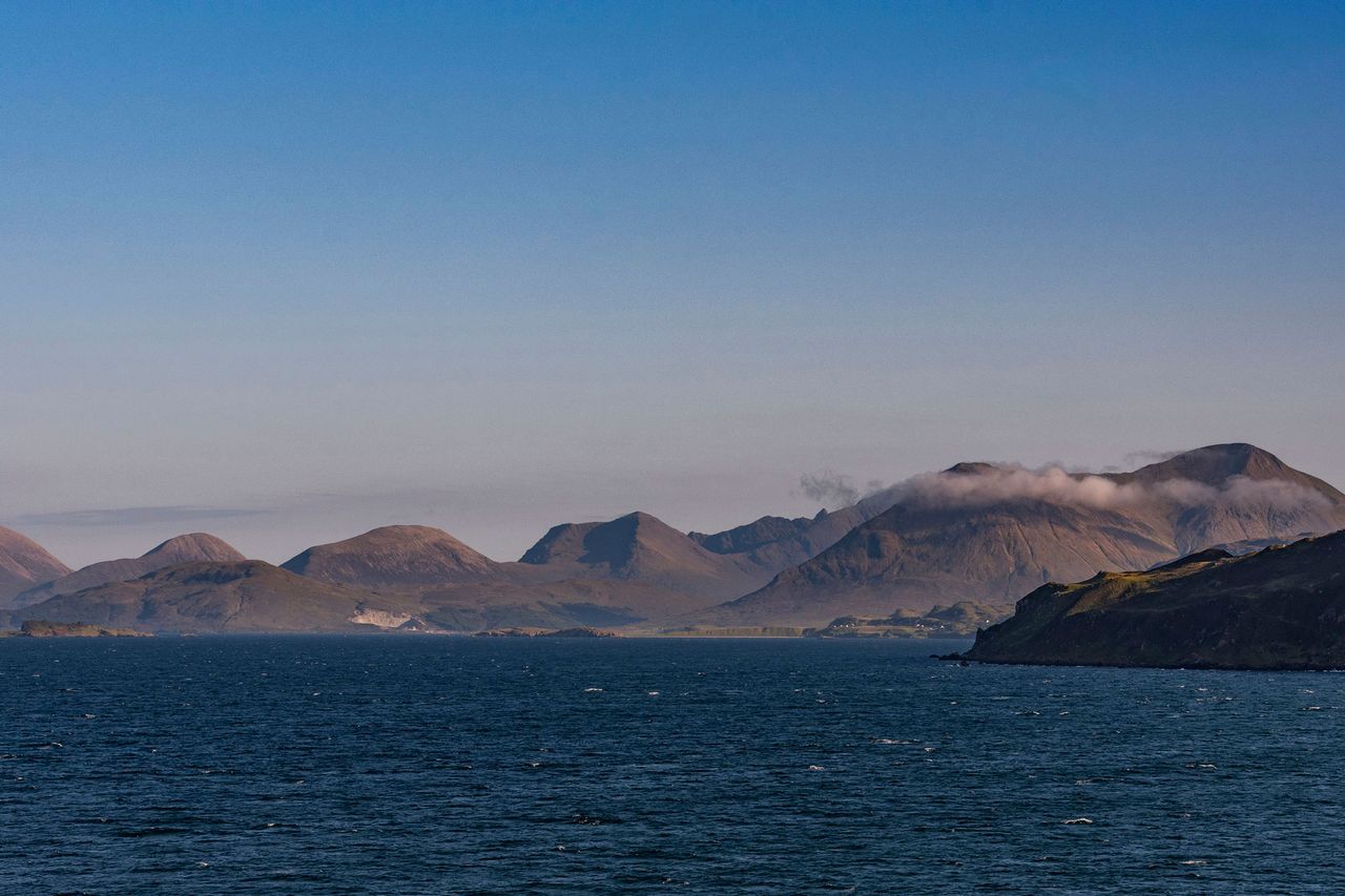 Portree, Isle of Skye, Scotland, UK, View of Cuillin Hills part of MacLeod Estate viewed from Loch Coruisk, Isle of Skye, Scotland. Coast off the Isle of Skye in ScotlandCredit: Getty