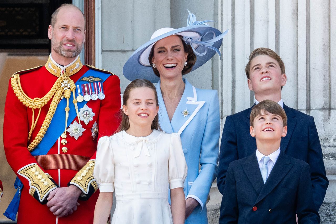 Prince William, Kate Middleton, Princess Charlotte, Prince George and Prince Louis at Trooping the Colour in London on June 13, 2026Credit: Samir Hussein/WireImage