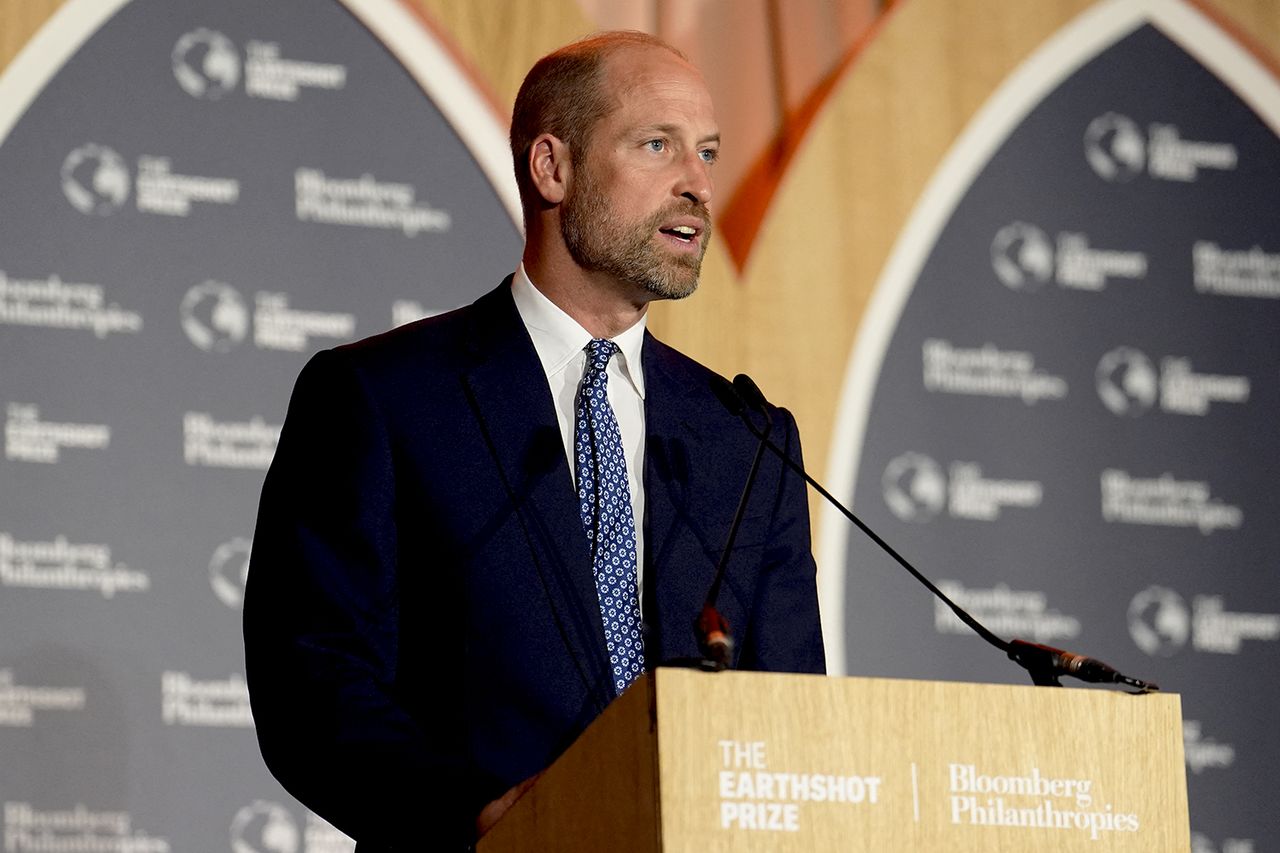 Prince William speaks during the Earthshot Prize Impact AssemblyCredit: Jordan Pettitt / POOL / AFP via Getty