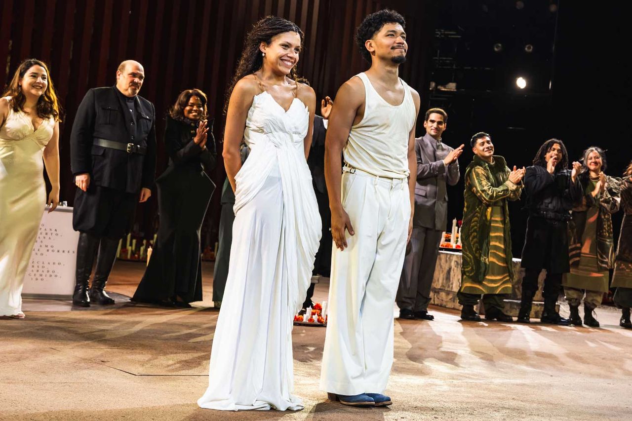 Ra'Mya Latiah Aikens and Daniel Bravo Hernández during opening night of 'Romeo & Juliet' at Shakespeare in the Park on June 11, 2026Credit: Rebecca J Michelson/The Public Theater