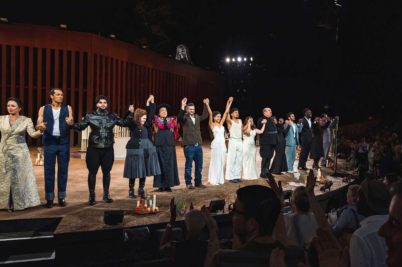 The opening night cast of 'Romeo & Juliet' at Shakespeare in the Park on June 11, 2026Credit: Rebecca J Michelson/The Public Theater
