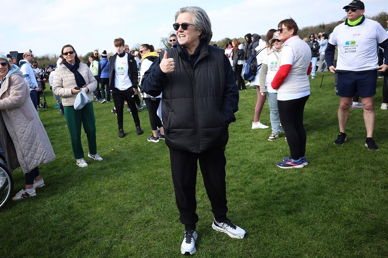 Rosie O'Donnell takes part in the Rosie O'Donnell attends an event near Dublin, Ireland, on April 5, 2025.Credit: BACKGRID