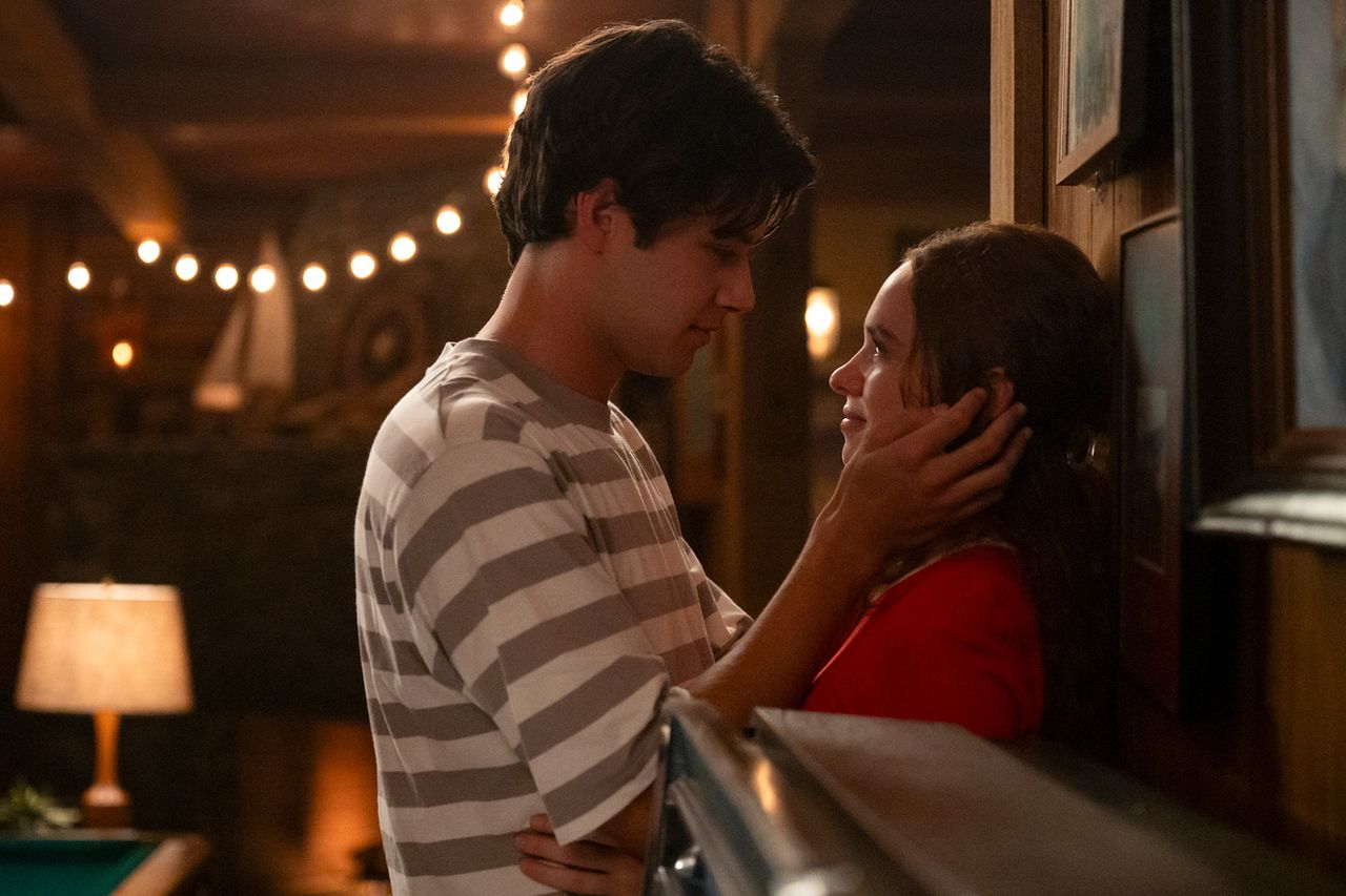 Matt Cornett as Sam Florek, Sadie Soverall as Percy Fraser in 'Every Year After'Credit: Cate Cameron/Prime Video