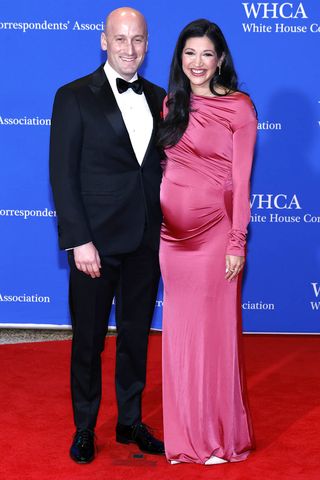 Stephen and Katie Miller at the White House Correspondents' Dinner on April 25.Credit: Paul Morigi/Getty