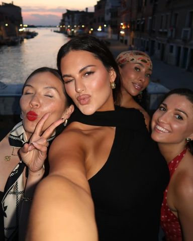 Fellow 'Love is Blind' alums Taylor Krause, Colleen Reed, Alexa Lemieux and Raven Ross were among those in Venice for the wedding festivitiesCredit: Taylor Krause/Instagram