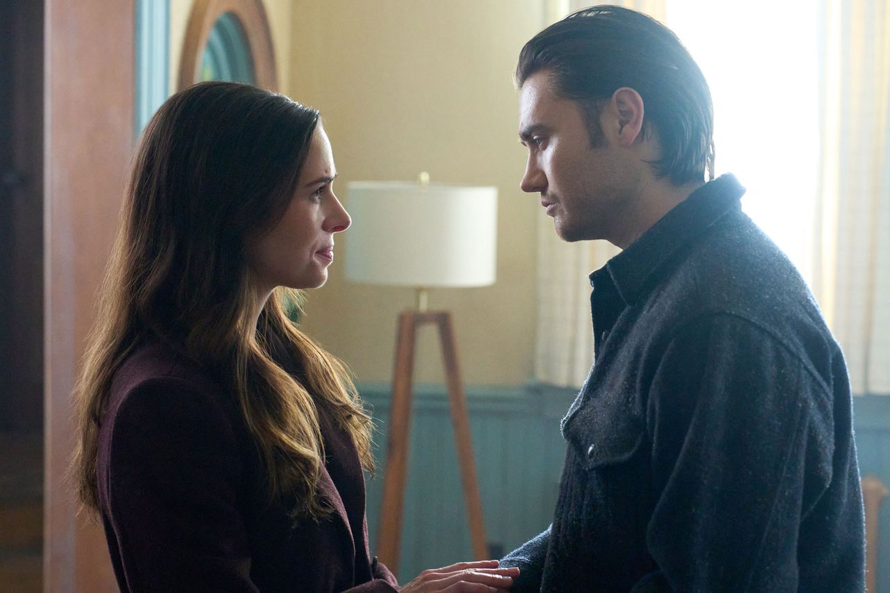 Holly Devaux and Spencer MacPherson in The Way HomeCredit: Hallmark