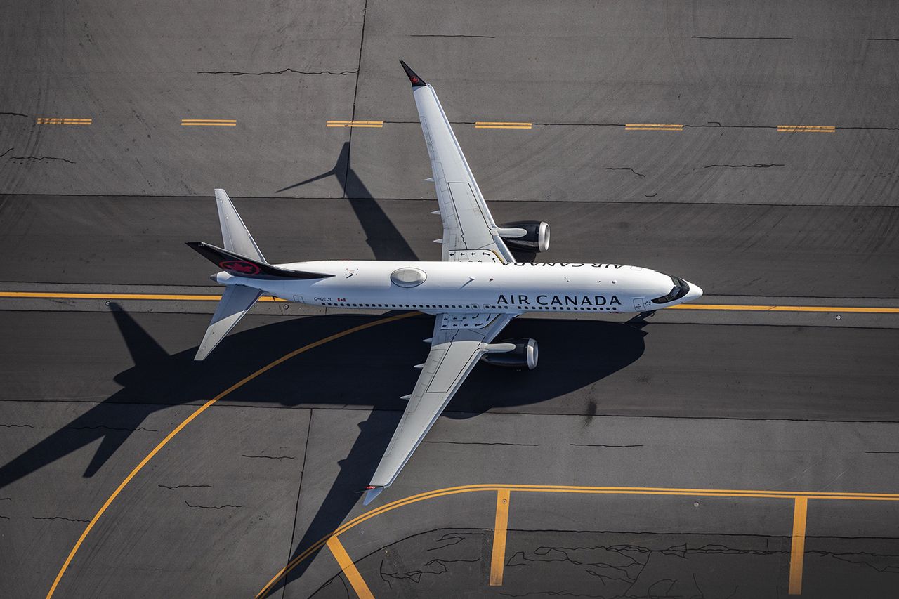A stock photo of an Air Canada plane in BostonCredit: Getty