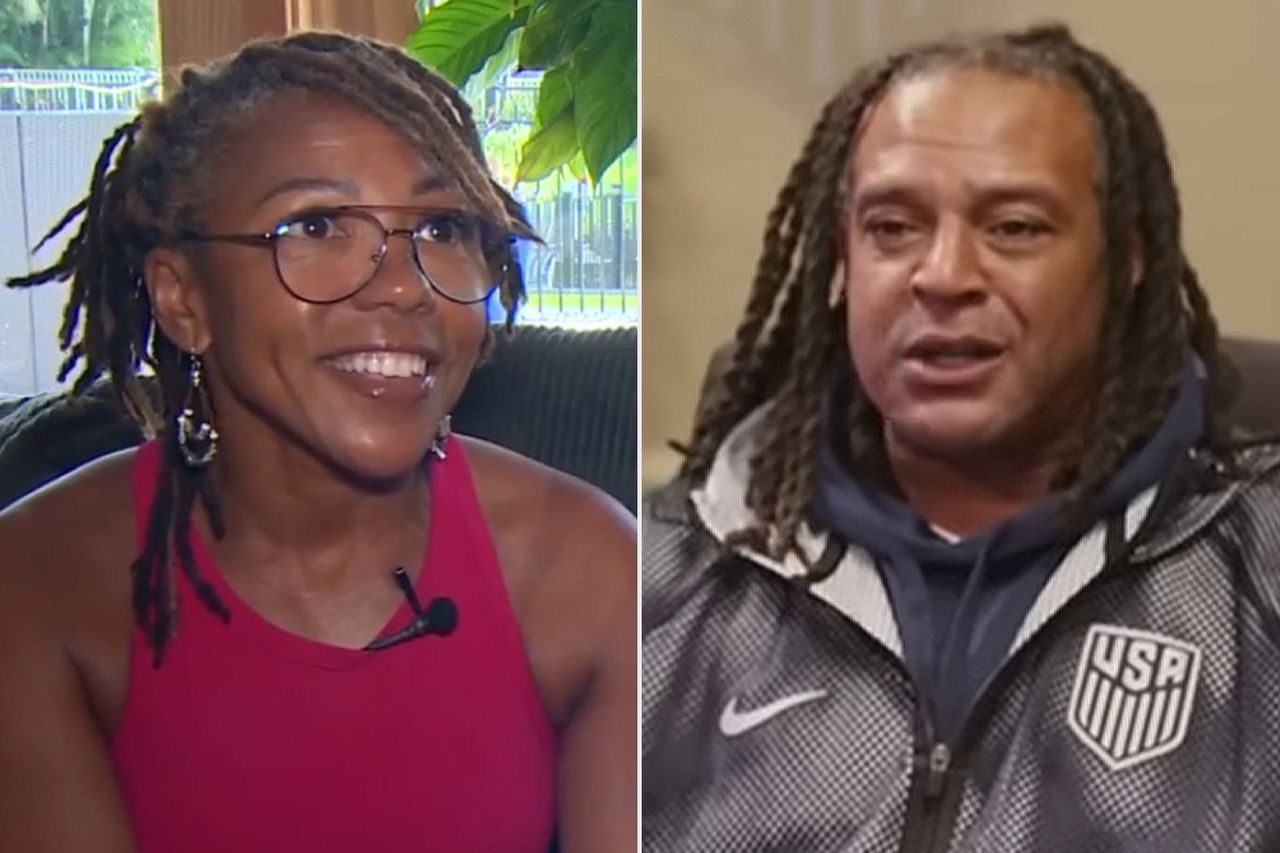 Rochelle Hinkle; Antonio Freeman.Credit: 7News Miami; FOX Sports