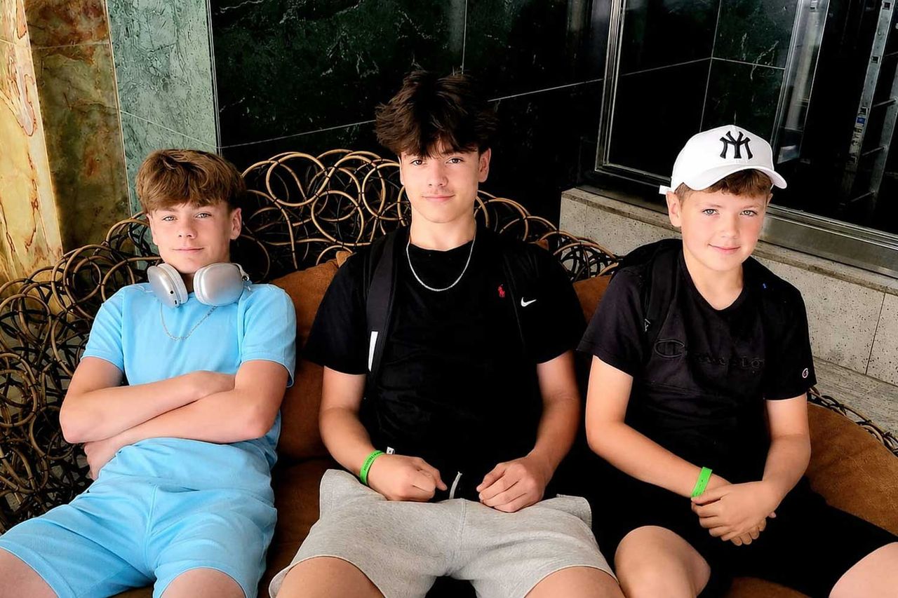 Callum (center) with his two brothersCredit: Kennedy News & Media