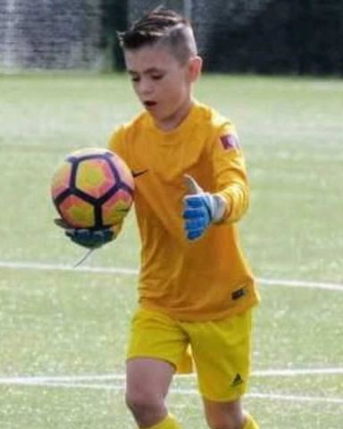 Callum playing soccer as a childCredit: Kennedy News & Media
