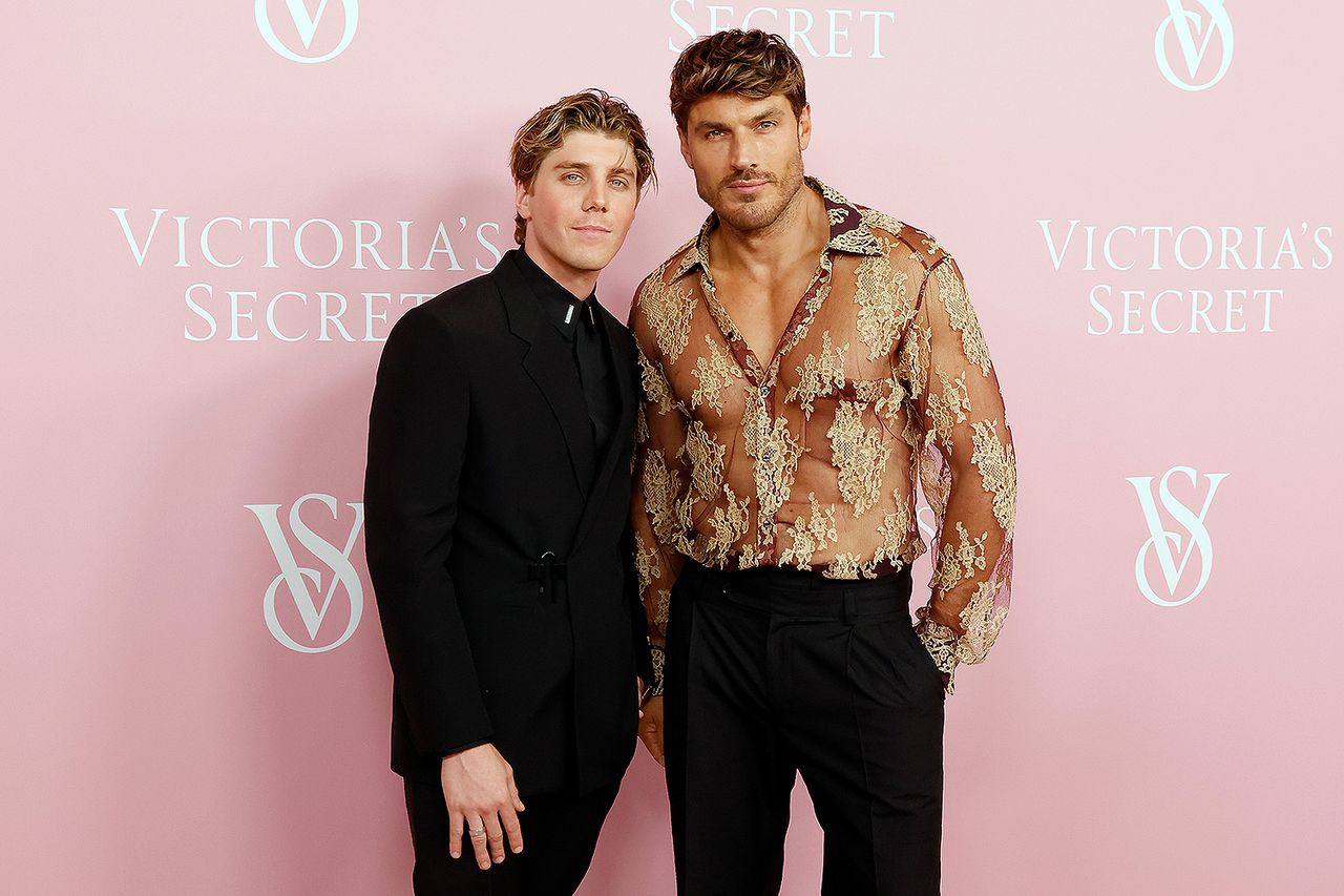 Lukas Gage and Chris Appleton in N.Y.C. on Sept. 6, 2023Credit: Taylor Hill/Getty