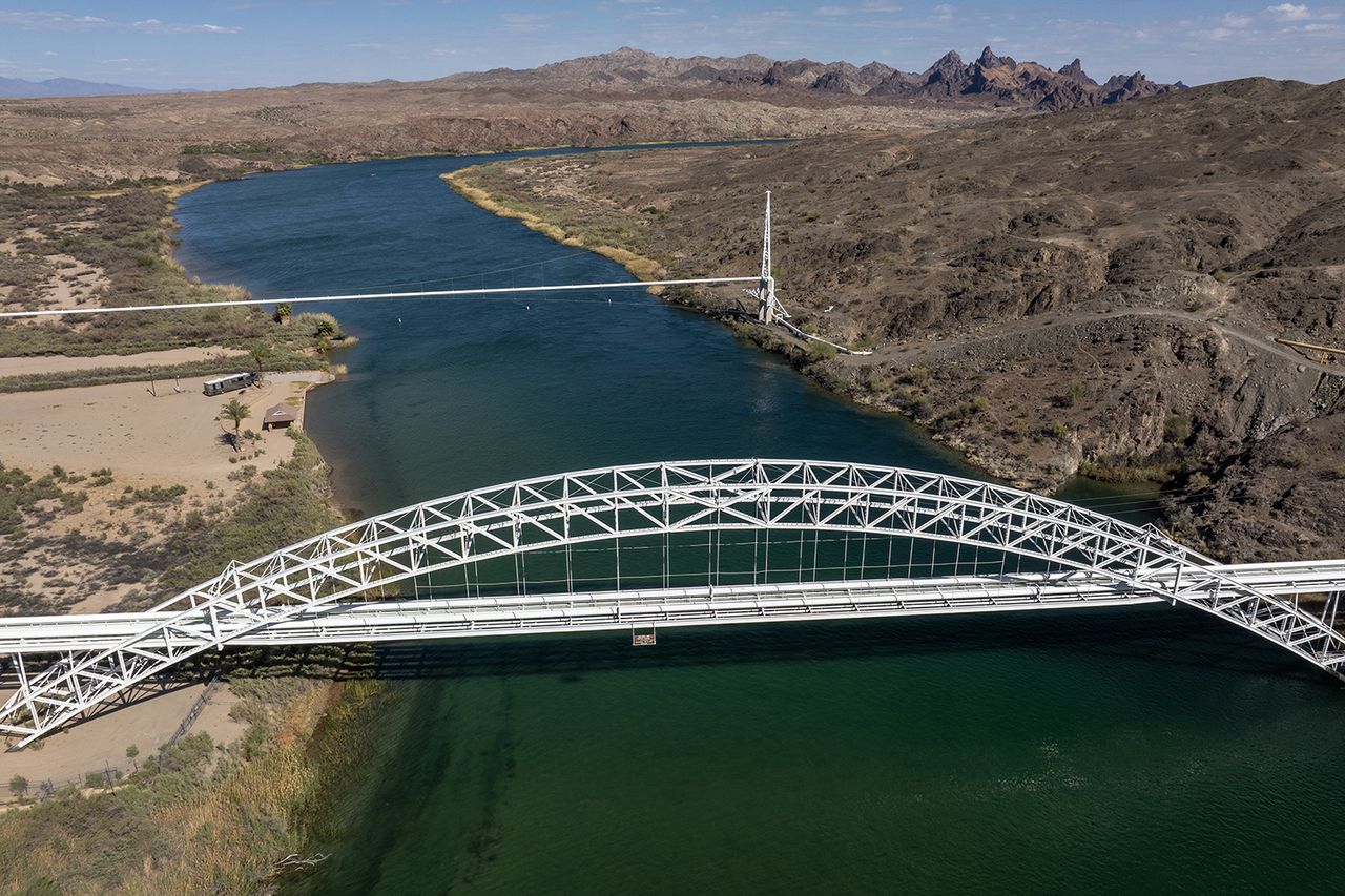 A stock photo of the Needles Bridge over the Colorado RiverCredit: David McNew/Getty