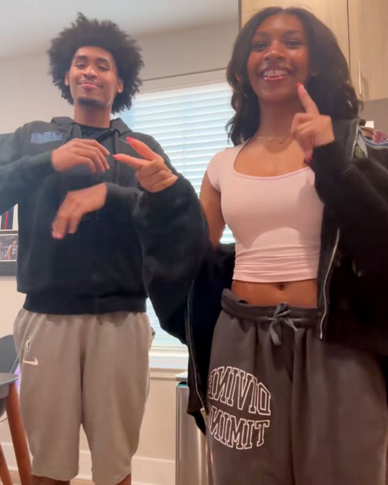 Dylan Harper and sister Mia.Credit: Dylan Harper/TikTok