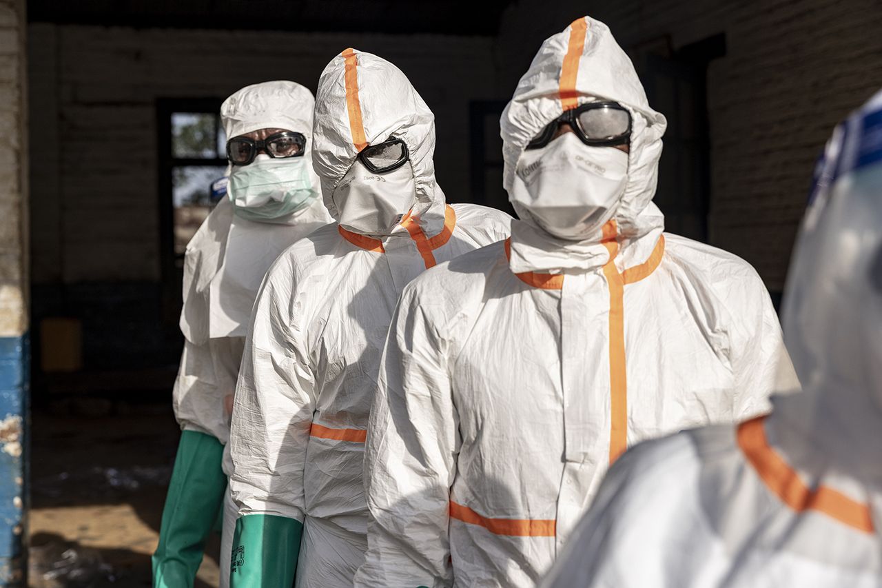 Healthcare workersCredit: Michel Lunanga/Getty