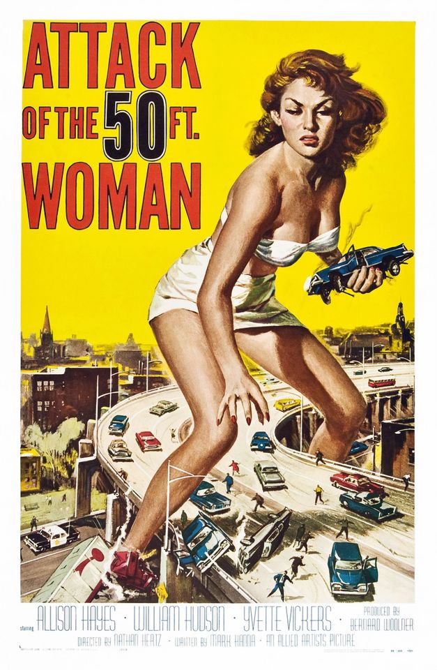 The original poster for 1958's 'Attack of the 50 Ft. Woman'Credit: Everett