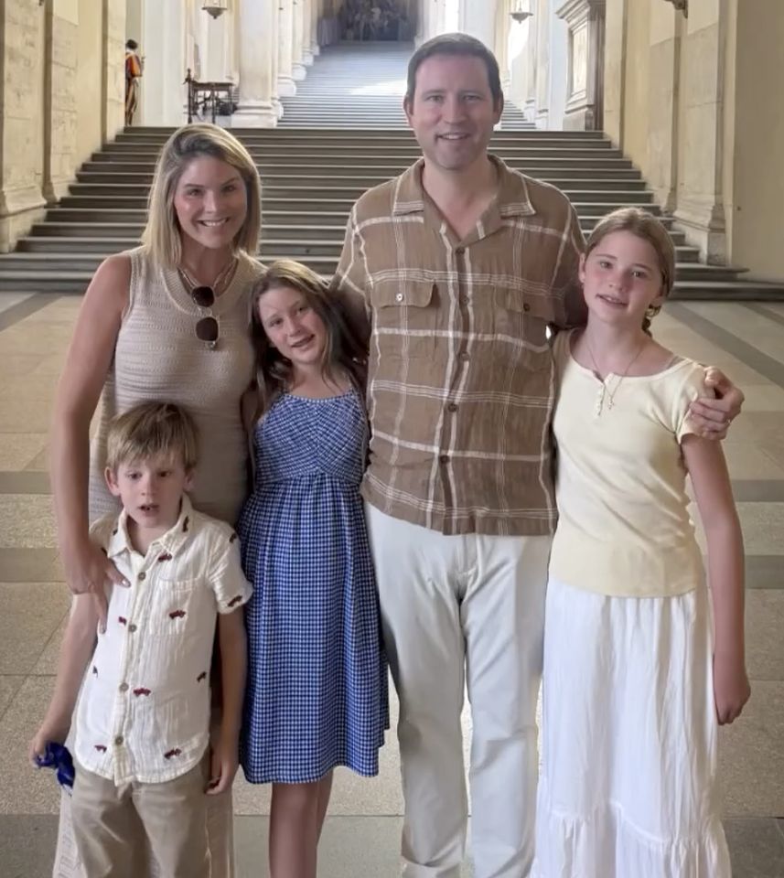 Jenna Bush Hager with husband Henry and kids Mila, Poppy and Hal.Credit: Jenna Bush Hager/Instagram