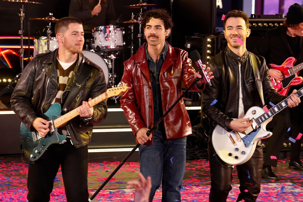 Nick Jonas, Joe Jonas and Kevin Jonas of The Jonas Brothers perform during Times Square New Year's Eve 2025 Celebration on December 31, 2024 in New York City. From left: Nick Jonas, Joe Jonas and Kevin Jonas in December 2024Credit: John Lamparski/Getty