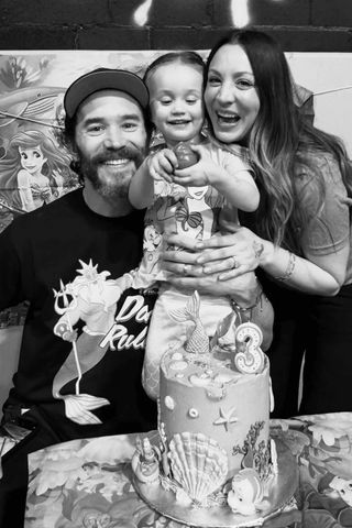 Kaley Cuoco and Tom Pelphrey with their daughter Matilda.Credit: Kaley Cuoco/Instagram