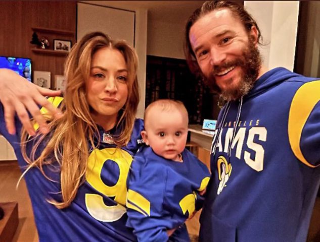 Kaley Cuoco, Matilda and Tom PelphreyCredit: Kaley Cuoco/instagram