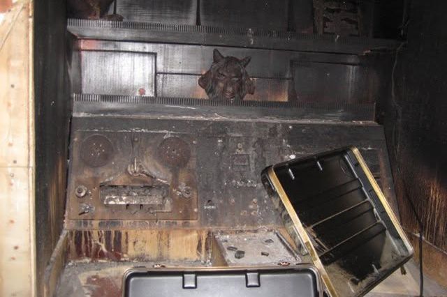 Damage done to Kat Von D's rental home from a fire in 2010.Credit: Kat Von D/Facebook